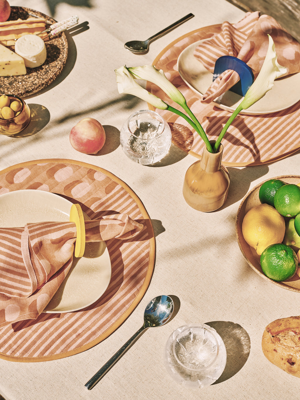 Sonora- Block printed table napkins (Sand)