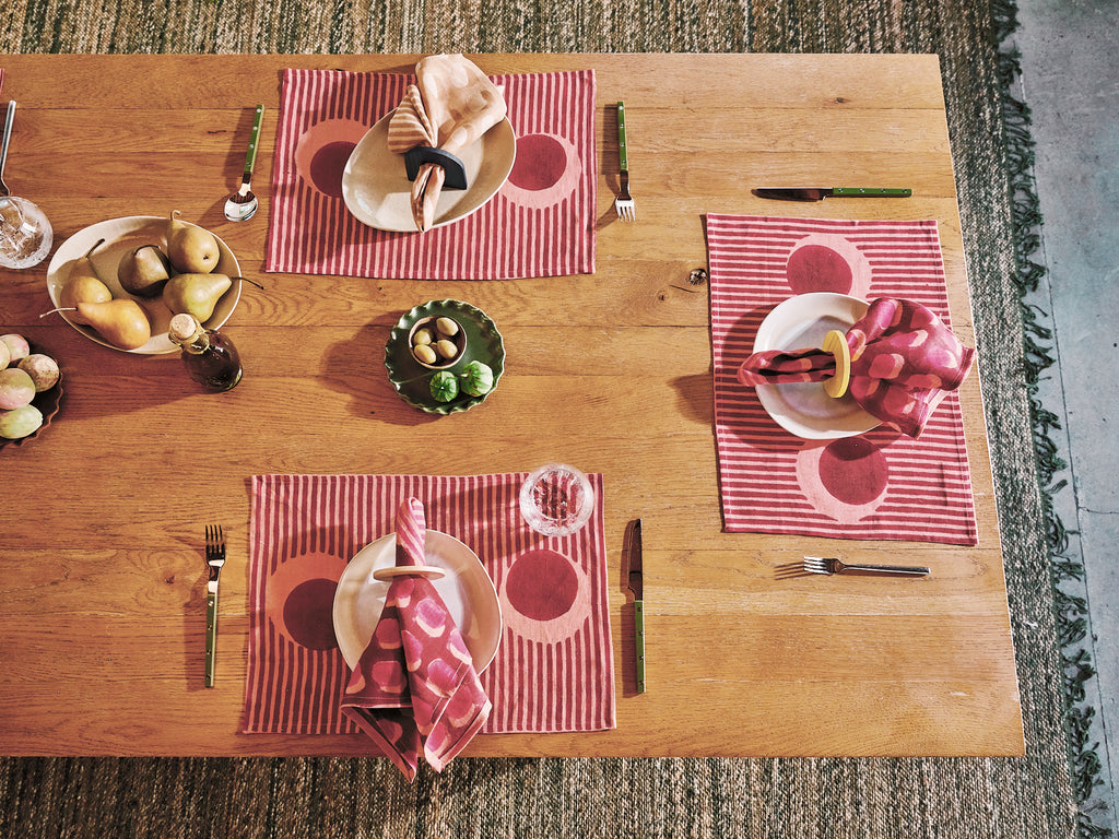 Desert Sun: Block Printed Placemats