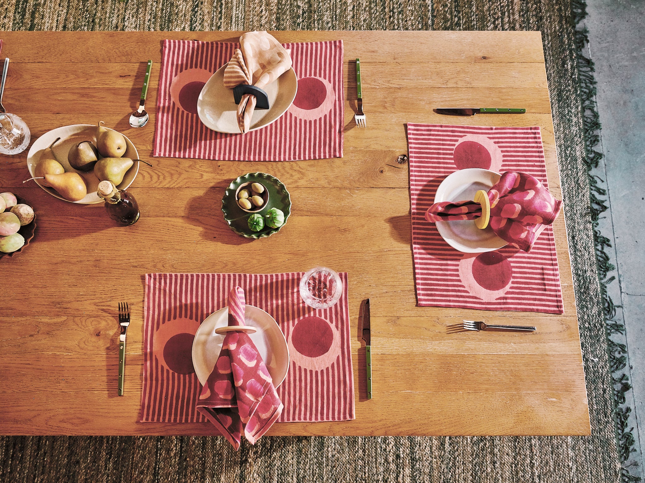 Desert Sun: Block Printed Placemats