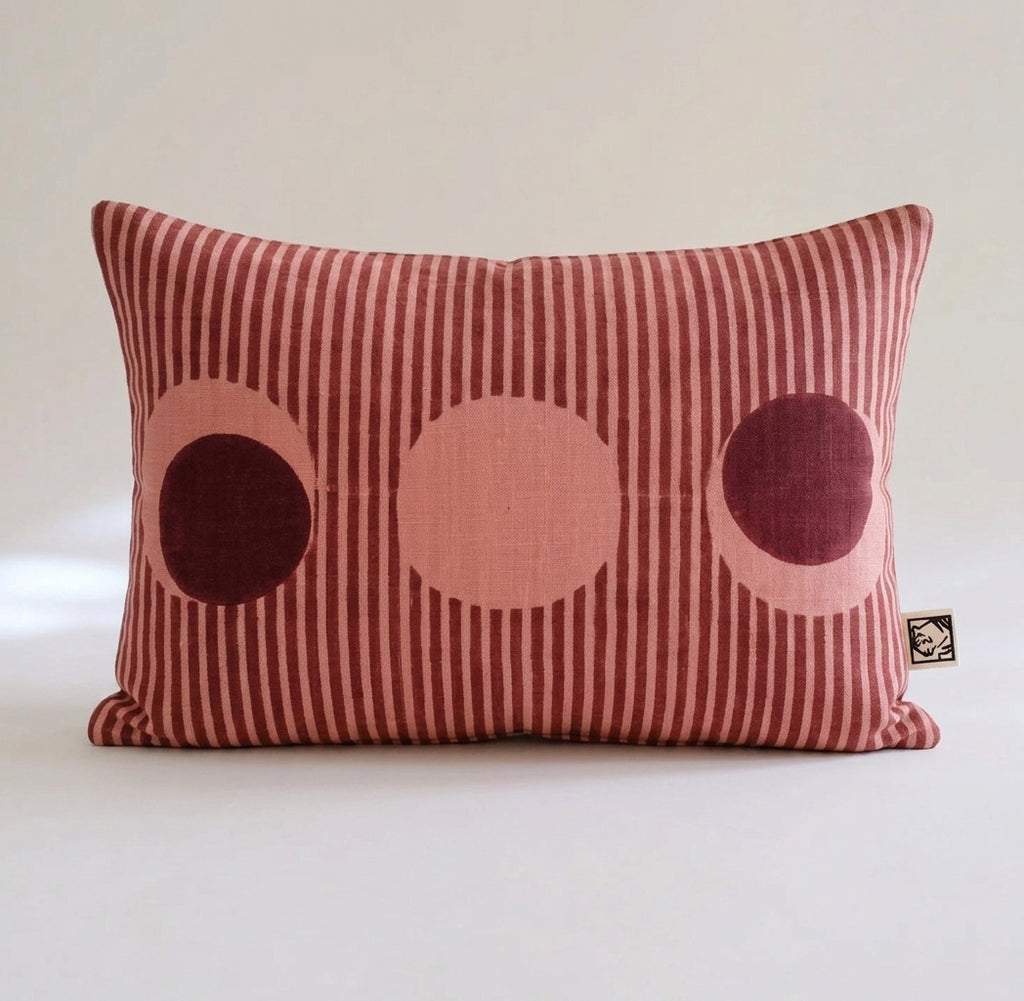 Desert Sun- Block printed Pillow Cover (Rectangle)
