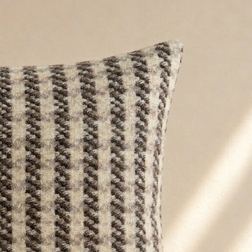 Marrom- 100% Wool Pillow Cover