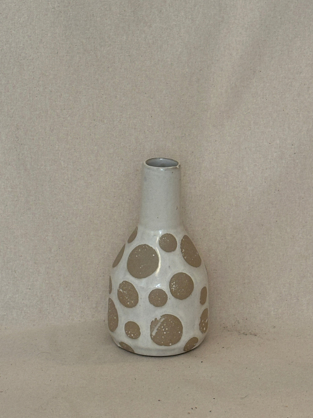 Terra Vase Light Brown Dots