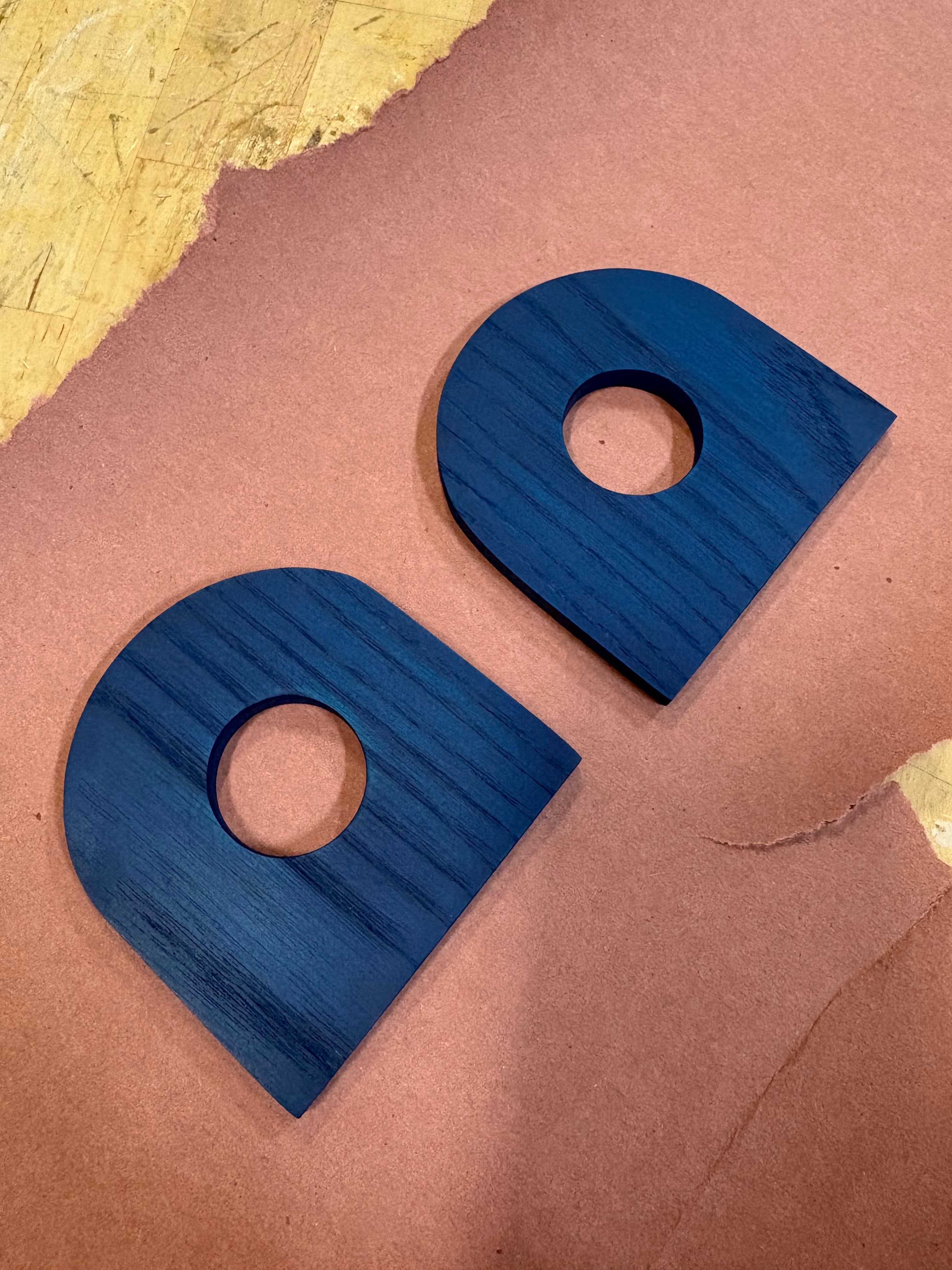 Painted Ash Napkin Rings- Set of 2