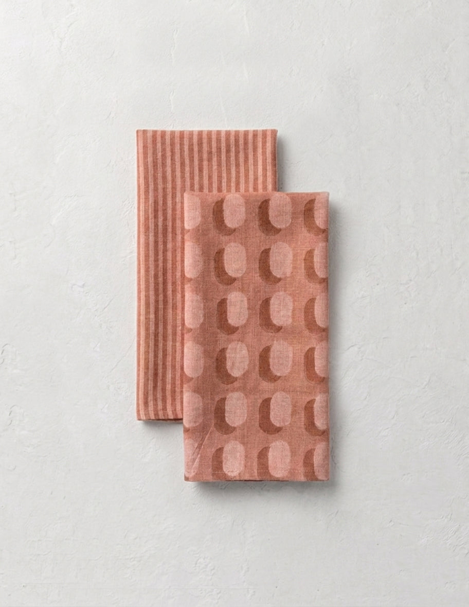 Sonora- Block printed table napkins (Sand)